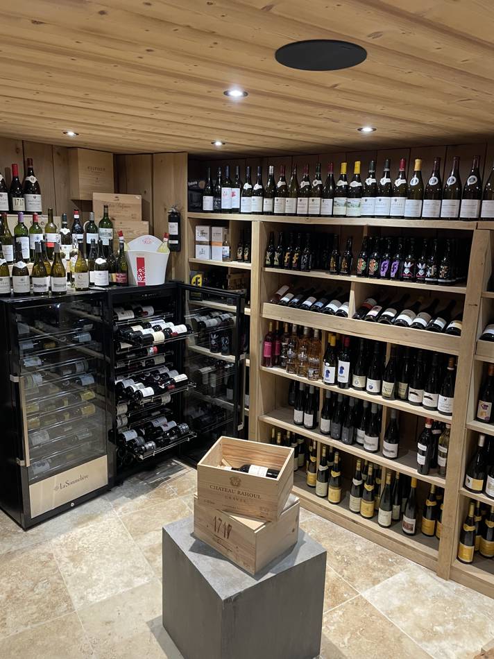 La cave à vins de La Popote des Charbonniers